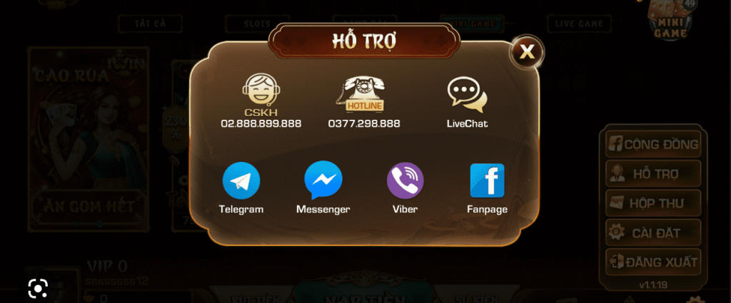 Cổng liên hệ Iwin để giải quyết những khó khăn từ người chơi