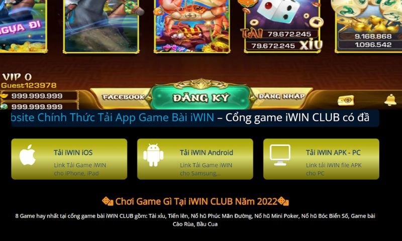 Có thể tải Iwin vô cùng dễ dàng cho PS, Android, IOS