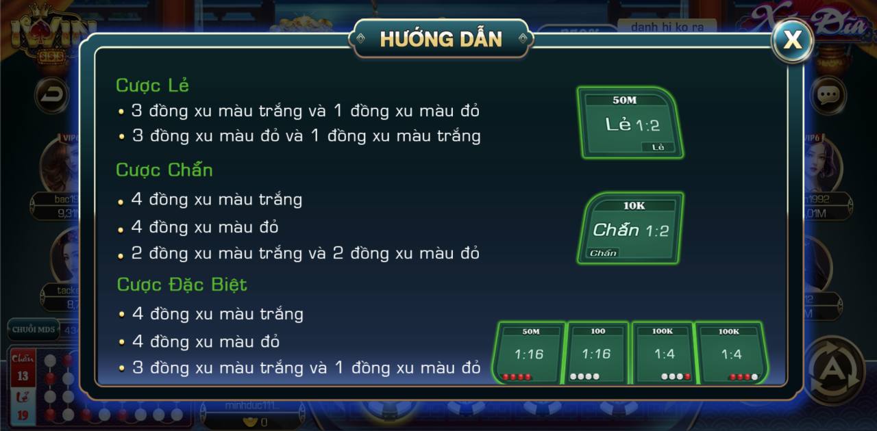 Luật chơi xóc đĩa IWIN cực đơn giản