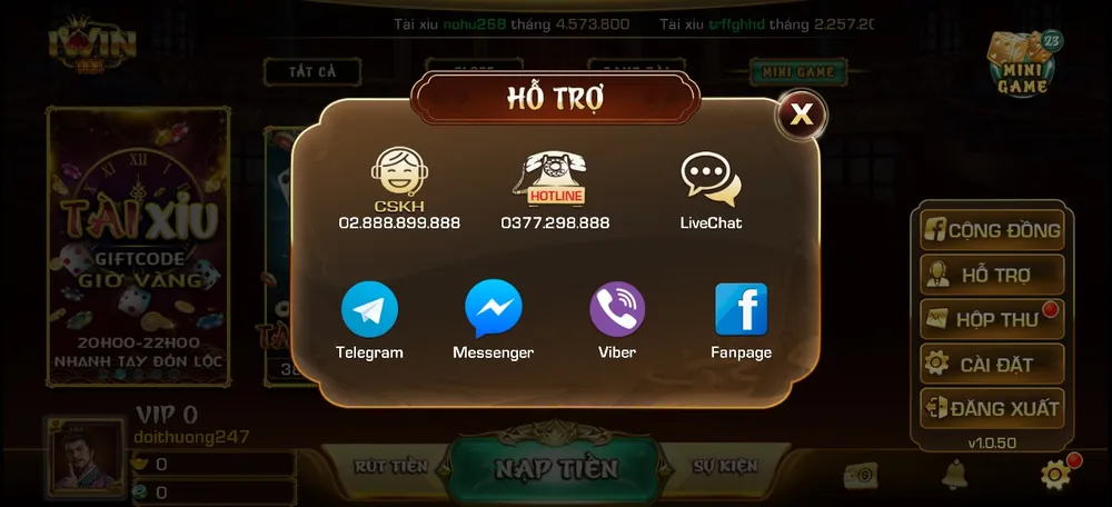 Tổng đài Iwin hoạt động 24/7